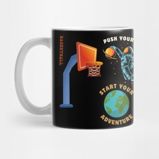 Push Your Limit Space Basketball Slam Dunk Mug